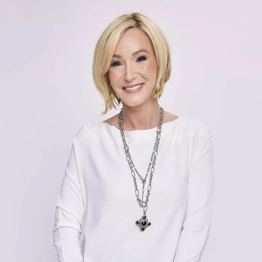 Paula White headshot wearing white for daily devotionals promo